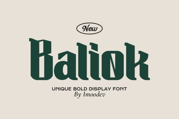 Baliok Font Review for Branding and Design