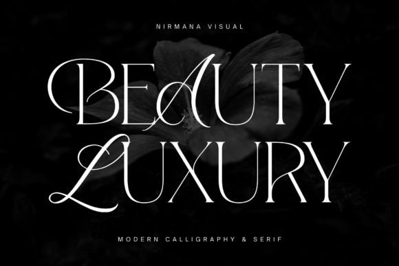 Beauty Luxury Font in Handmade Craft Projects