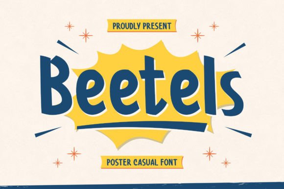 Beetels: A Playful Display Font for Modern Editorial Design