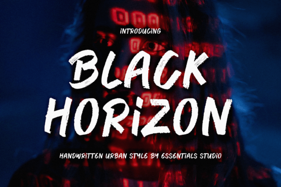 Black Horizon Font for Bold Digital Design