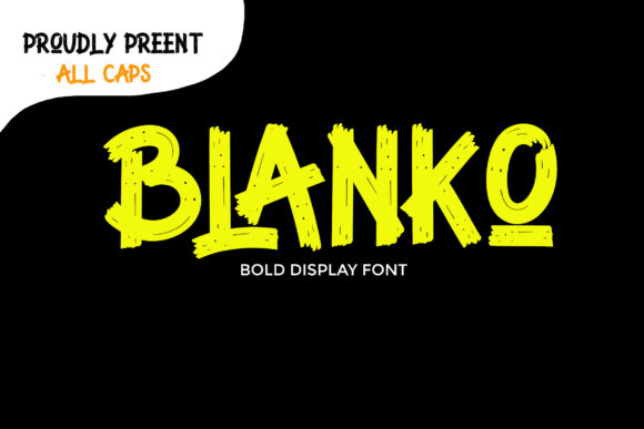 Blanko: A Dynamic Display Font for Marketers and Creators