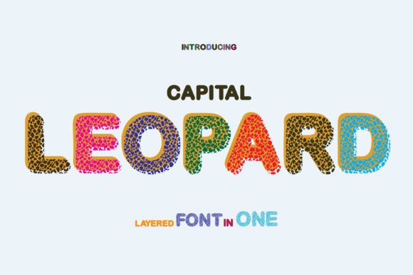 Capital Leopard: A Playful Display Font for Editorial Design