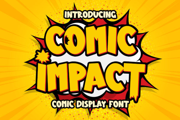 Comic Impact: A Bold Display Font for Creative Branding