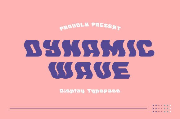 Dynamic Wave: A Groovy Display Font for Editorial Design