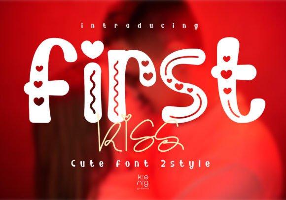 First Kiss Font for Handmade Creations