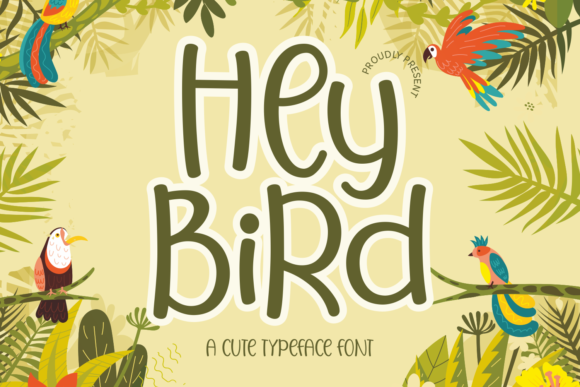 Hey Bird: A Playful Display Font for Web Design