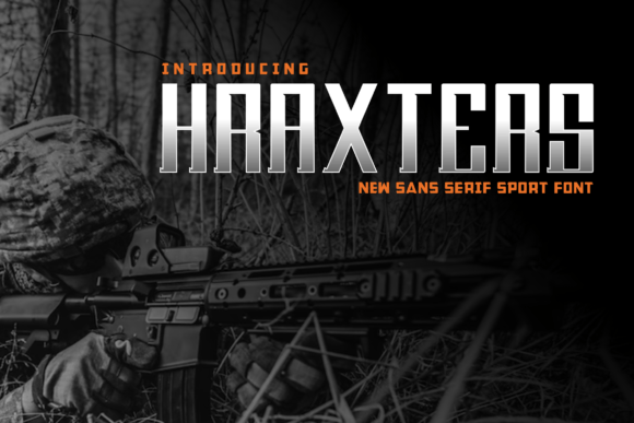Hraxters: A Modern Display Font for Creative Branding