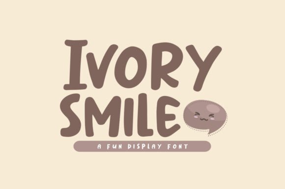 Ivory Smile: A Playful Display Font for Creative Brands