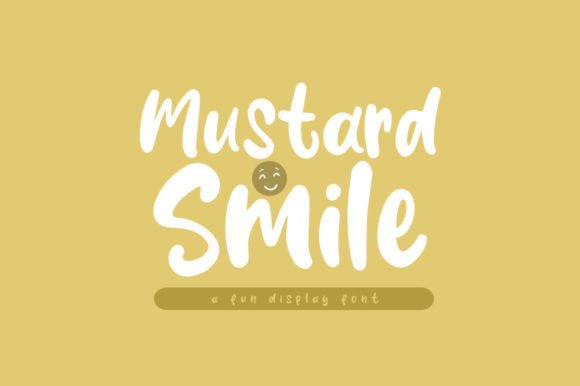 Mustard Smile: A Playful Display Font for Editorial Design