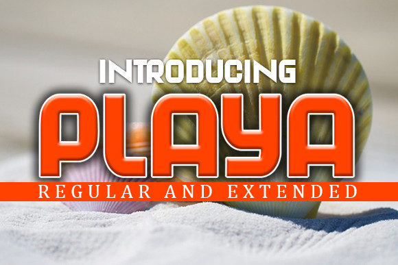 Playa: A Display Font for Bold Visual Statements