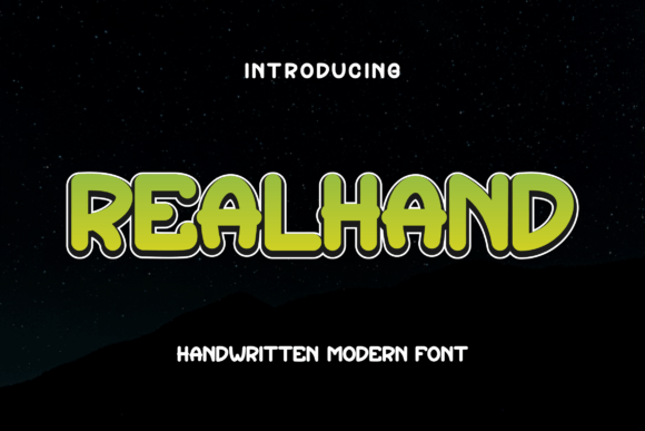 Realhand: A Bold Display Font for Editorial Design