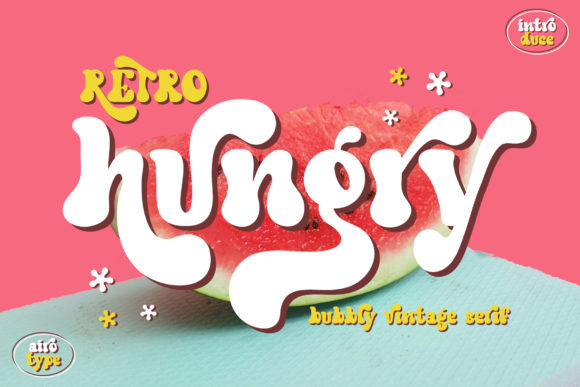 Retro Hungry: A Groovy Display Font for Editorial Design