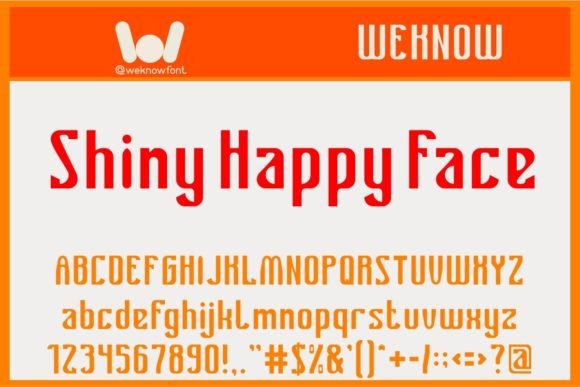 Shiny Happy Face: A Display Font for Eye-Catching Campaigns
