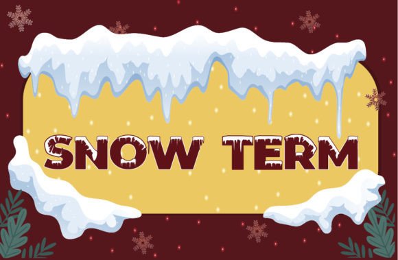 Snow Term: A Winter-Inspired Font for Branding
