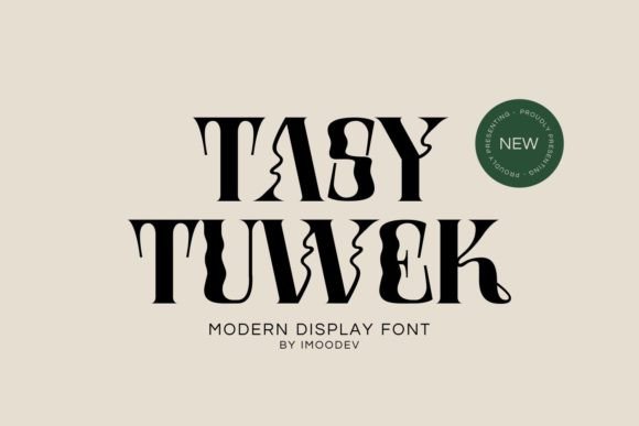 Tasy Tuwek: A Cool Display Font for Modern Branding