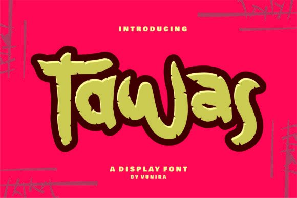 Tawas: A Playful Display Font for Modern Editorial Design