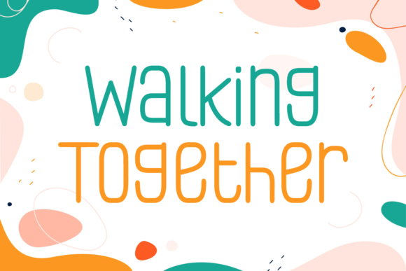 Walking Together Font for Business Branding