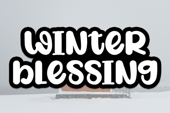 Winter Blessing Font for Editorial Design